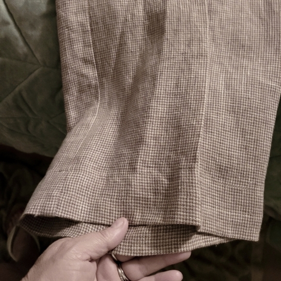 Vintage Orvis linen 100% performance linen pants, zip/tie front sz 16 - Picture 6 of 10